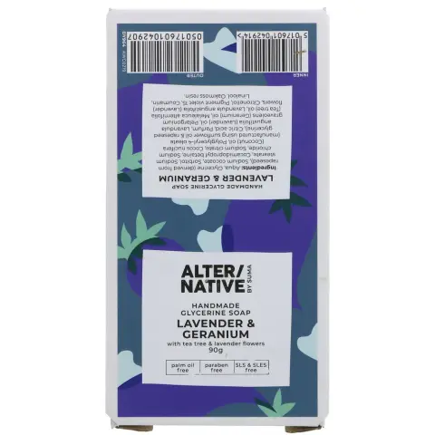 Alter/native By Suma Glycerine Soap - Lav &Geranium