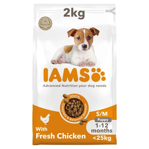 Iams with Fresh Chicken Puppy 1-12 Months S/M <25kg 2kg