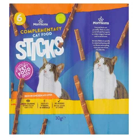 Morrisons 6 Sticks Rich in Chicken and Liver 30g