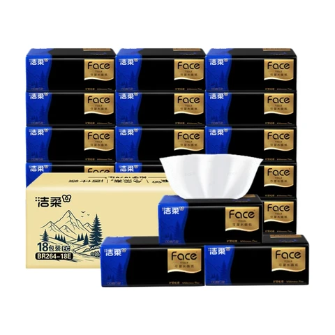 C&amp;S 3-lagig 130 Blatt Gesichtstücher (Wildnis-Pinie Duft, Soft Pack) (18 Packungen)