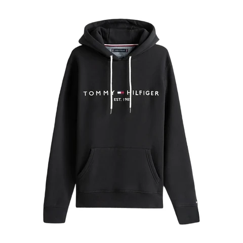 CORE TOMMY LOGO HOODY Men L JET BLACK