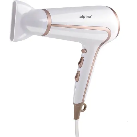Alpina 230V Haardroger - 2000W Vermogen - 2 Warmte- en Snelheidsinstellingen - Oververhitting Bescherming - Lichtgewicht