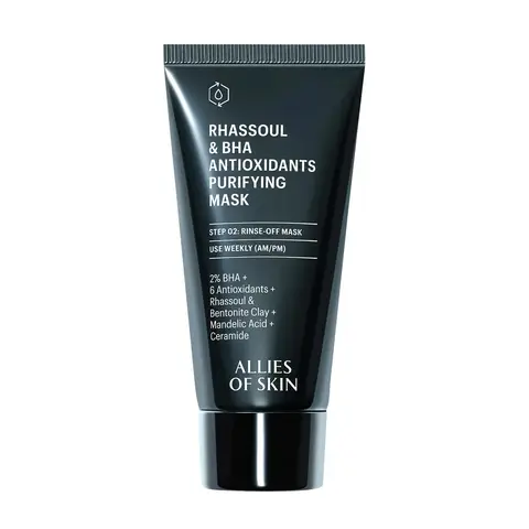ALLIES OF SKIN Rhassoul und BHA Antioxidantien Reinigungsmaske Gesichtsmaske 50 ml