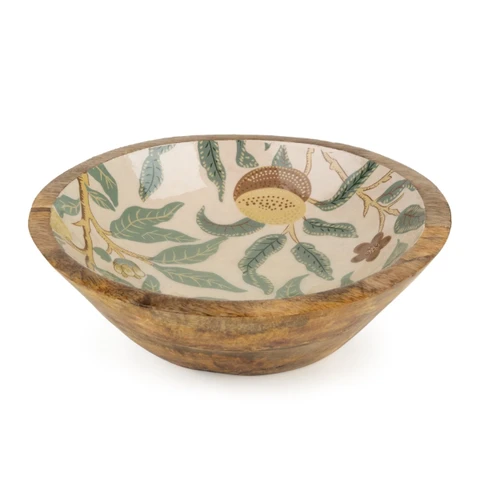 Candlelight Decorative Bowl Vintage Fruit Mango Wood D:25cm