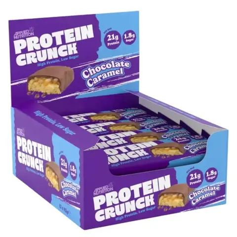 Applied Nutrition Protein Crunch Protein Nutrition Bar Milk Chocolate Caramel Flavour - 12 x 62g