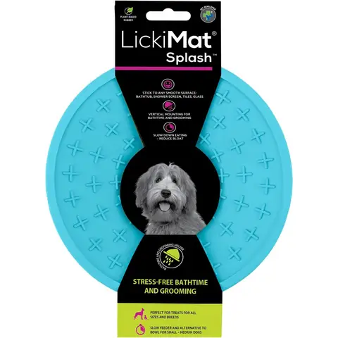 LickiMat Splash Dog Slow Feeder Turquoise