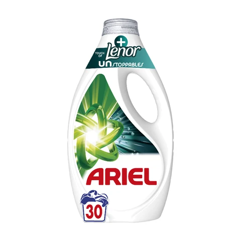 ARIEL  Lessive Liquide avec une Touche de Lenor UNstoppables 30 Lavages 1,35L