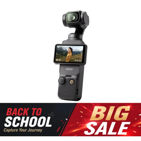 DJI Osmo Pocket 3, Vlogging Camera with 1-Inch CMOS & 4K/120fps Video, 3-Axis Stabilization, Fast Focusing, Face/Object Tracking, 2-Inch Rotatable Touchscreen, Small Video Camera for Photography, YouTube