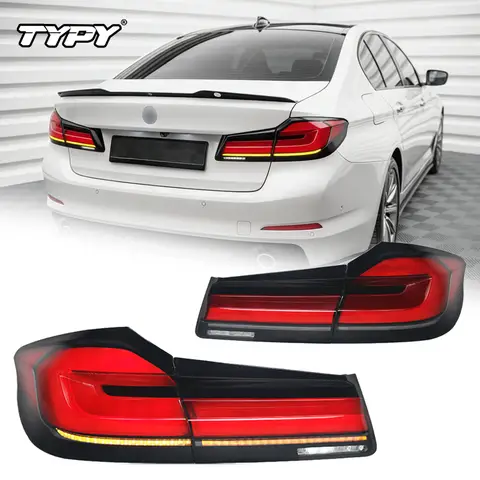 TYPY LED Tail Lights for BMW G30 F90 M5 5-Series 2017-2020 Sequential Turn Signal Rear Lamps Assembly