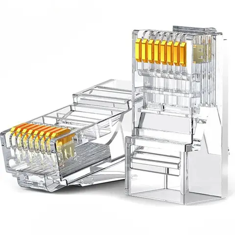 Ugreen 10x Stecker Kupplung RJ45 8P8C Cat 6 Transparent (50961)