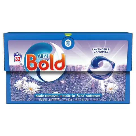 Bold PODS Washing Liquid Capsules 33 Washes , Lavender & Camomile
