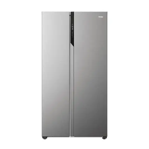 Haier HSR5918DNMP SBS 90 Series 3 American Style Fridge Freezer - Platinum Inox - D Rated