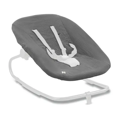 Hauck Bezug für Highchair Bouncer (atmungsaktiv & einfach waschbar) - Dark Grey