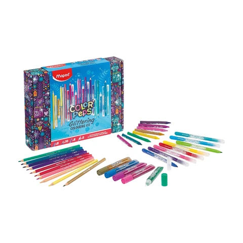 Étui Maped Color Peps Paillettes 31 pièces