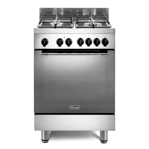 DeLonghi DSC 626MLX-1 60cm Dual Fuel Single Oven Cooker, Stainless Steel, A Rated