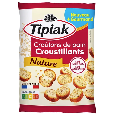 Tipiak Croûtons de pain croustillants nature - 75 g