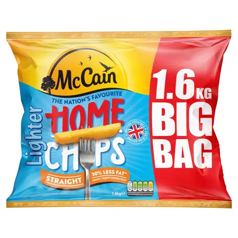 McCain Home Chips Lighter Straight Cut 1.6kg