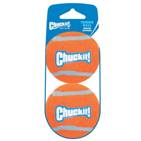 Chuckit! Lot de 2 balles de tennis, taille M - 6 cm
