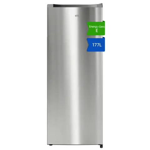 CHiQ JKR183DSSE 54cm Wide 144cm Tall Freestanding Upright Freezer - Stainless Steel
