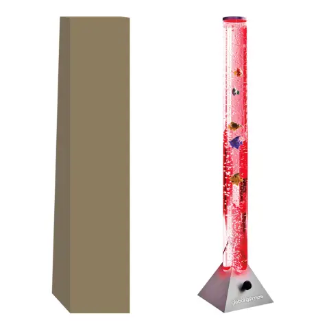 90cm Water Bubble Lamp With Fish (Brown Box)