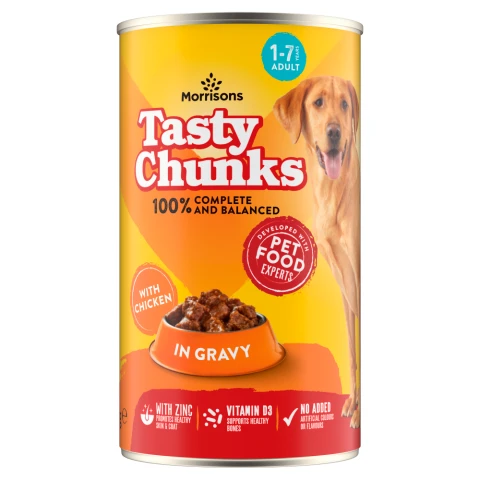 Morrisons Tasty Chunks in Gravy with Chicken Adult 1-7 Years 1.2kg