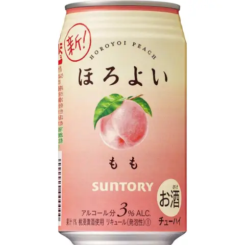 Suntory Horoyoi Peach Flavour 3% Alc/Vol 350ml/can  桃子味沙瓦 350ml/罐