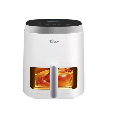 Bear Friteuse à air QZG-F15E3 5L Écran tactile numérique intelligent Easy View Lavable au lave-vaisselle et panier antiadhésif