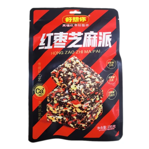 Haoxiangni Red date sesame pie好想你红小派红枣芝麻派195g
