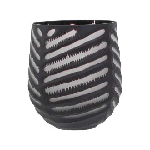 Hessa Small Chevron Cut Vase