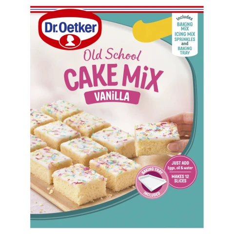 Dr. Oetker Vanilla Old School Tray Bake 436G