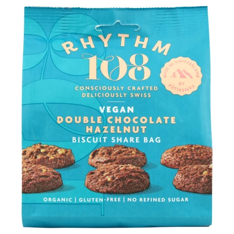 Rhythm 108 Double Choco Hazelnut Biscuits - 135G