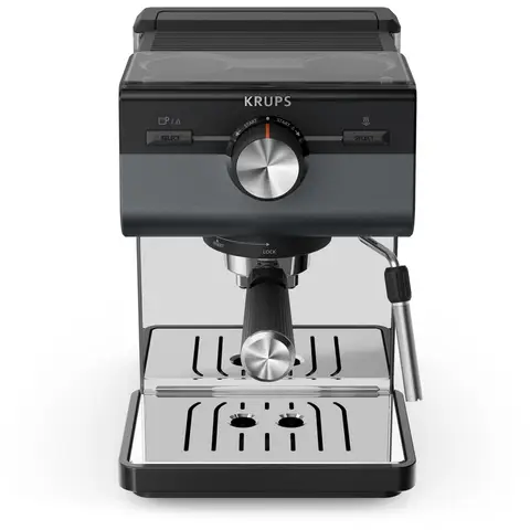 Krups Authentic+ C40 XP384G - Pistonmachine - Inclusief Melkopschuimer - Stijlvol Design - Compact - Geschikt voor Espresso en Latte