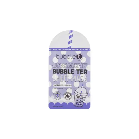 Bubble T Face sheet mask in Jasmine with Aloe Vera & Niacinamide 20ml