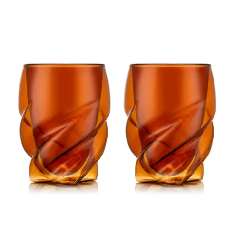 Bodum PAVINA PARIS Dubbelwandige glazen - 270 ml, Transparant rood, Verpakking van 2