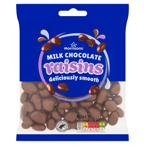 Morrisons Chocolate Coated Raisins 150g
