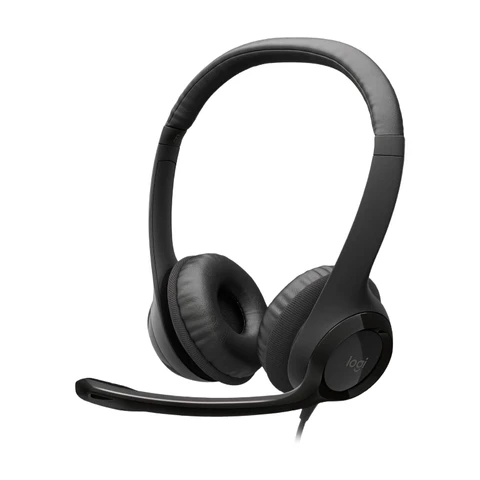 Logitech H390 Over-the-Head Kabelgebundenes Headset mit In-Line-Steuerung für Gaming und Internet Schwarz