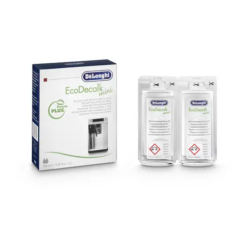 De'Longhi EcoDecalk Mini Descaling Solution, Twin Pack, 2x 100ml, DLSC200
