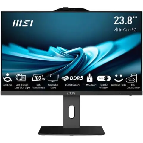 MSI Pro AP242P 14M All-in-One PC, 23.8'', Intel i5 14400, 8GB RAM, 512GB SSD, Windows 11 PRO