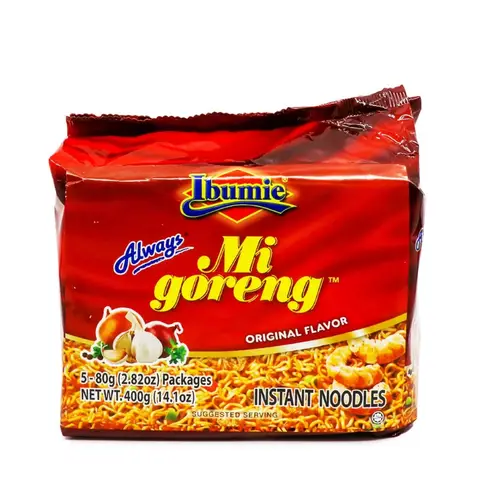 IBUMIE Peris Asli Original Flavour 80gX5 Mi Goreng Noodles