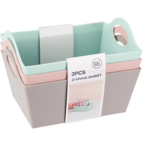 Ensemble de 3 paniers de rangement