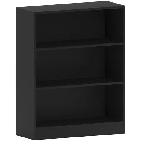Vida Designs Bookcase Cambridge 3 Shelves Black