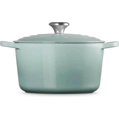 Le Creuset Bräter hoch SIGNATURE Sea Salt 24 cm, Bräter + Schmortopf, Gusseisen