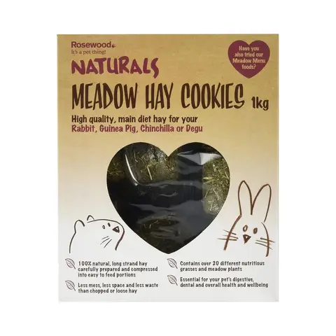 Rosewood Naturals Meadow Hay Cookies Healthy Small Animal Treats 1kg