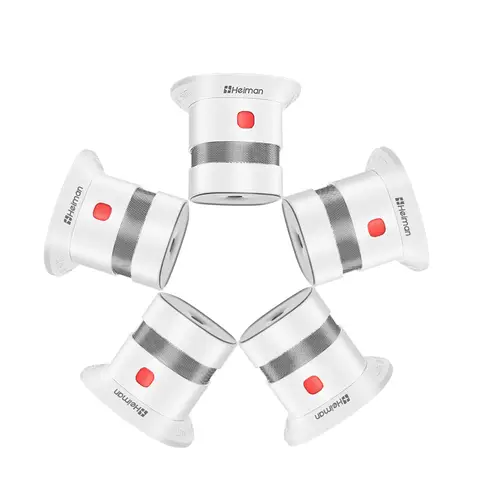 HEIMAN Mini Smoke Detector with 10 Year Battery Life, 85 dB Alarm, TÜV and EN14604 Certified Smoke Alarm Fire Alarm with Fire Alarm and Photoelectric Sensor (5) 