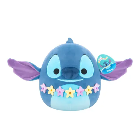 Squishmallows 10 inch Disney Stitch with Lei Soft Toy