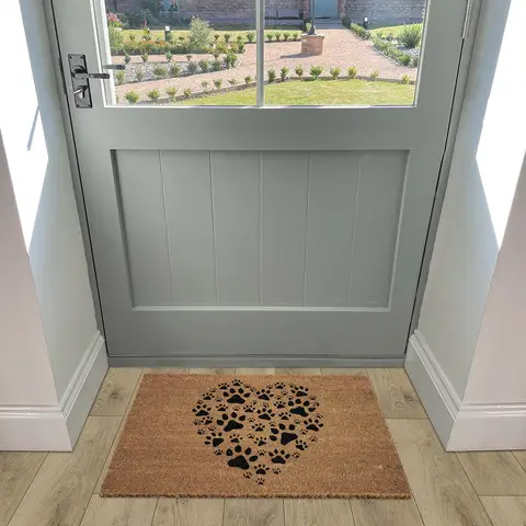 Likewise Doormat Pawprint Coir 40x70cm