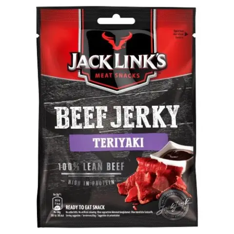 Bâtonnets de bœuf séché JACK LINKS TERIYAKI CLIPSTRIP