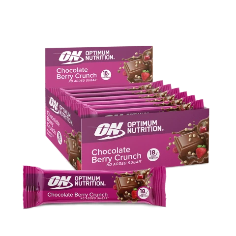 BARRE PROTÉINÉE CRUNCH AUX BAIES ET AU CHOCOLAT Crunch aux Baies et au Chocolat 660 grammes (12 barres)