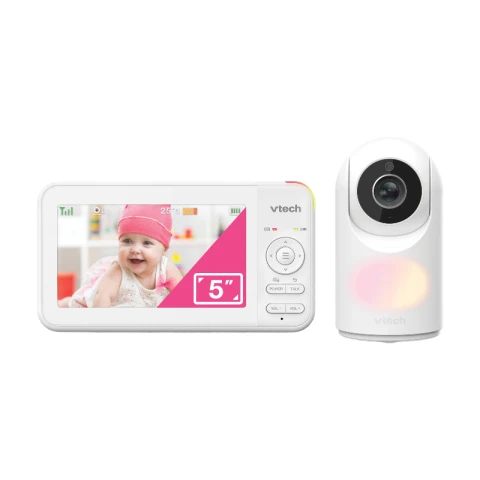 VTech VM5467 Pan & Tilt Video Baby Monitor 5" White