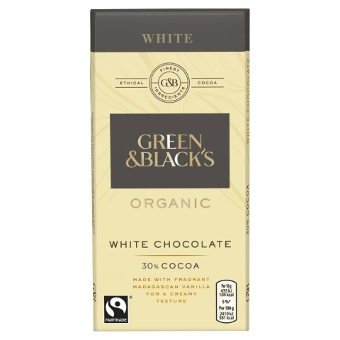Green & Blacks White Chocolate - 90G